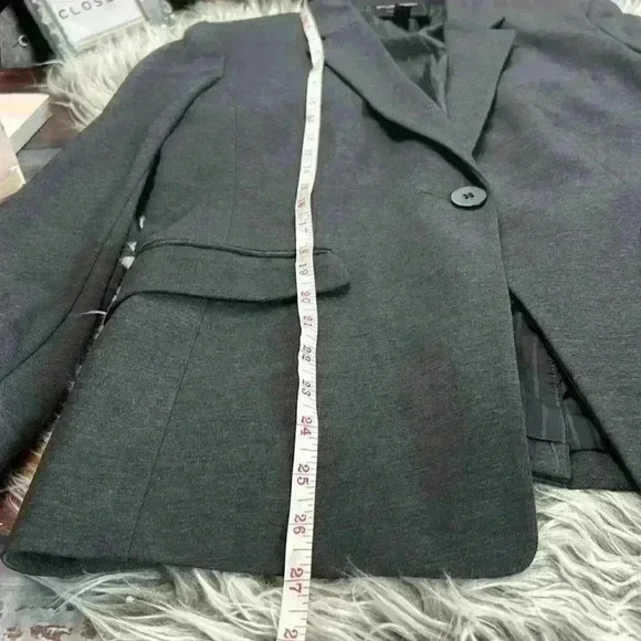 NWT Stormtech Delano Knit Graphite Heather One Button Blazer, M - Picture 13 of 16